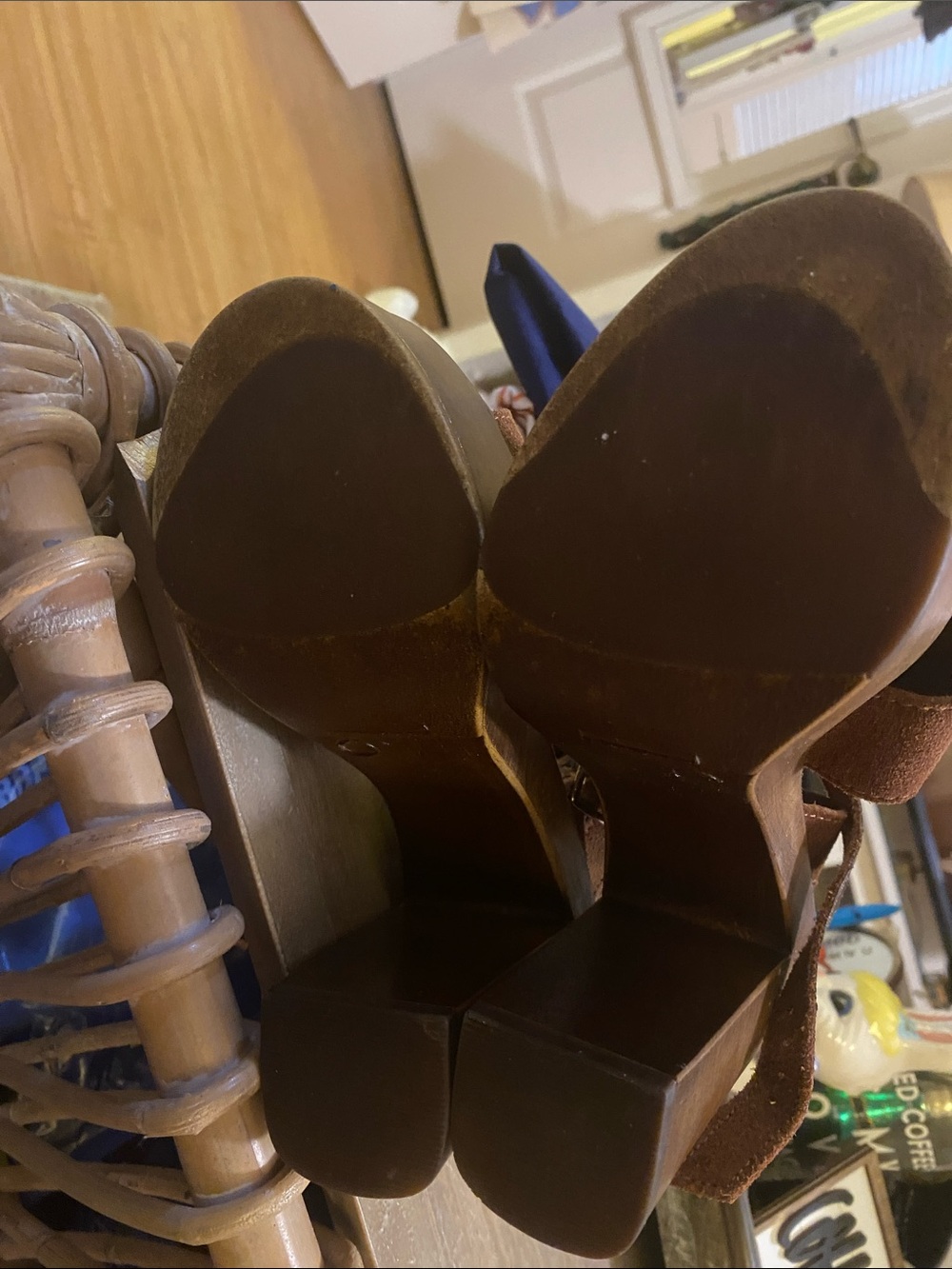 Steve Madden Liveana Heels —brown Suede Size 6 Excellent used Condition - Picture 3 of 5